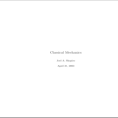 Classical Mechanics - Department of Physics and Astronomy ( PDFDrive ) Classical Mechanics - Department of Physics and Astronomy ( PDFDrive )